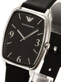 Emporio Armani Epsilon Quartz Black Dial Black Leather Strap Watch For Men - AR2490 Authentic Buy Shop Now