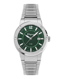 Salvatore Ferragamo F-80 Bracelet Green Dial Silver Steel Strap Watch For Men - SFHY00621 Authentic Buy Shop Now