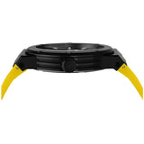 Salvatore Ferragamo F-80 Classic Black Dial Yellow Rubber Strap Watch for Men - SFHY01522 Authentic Buy Shop Now