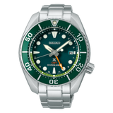Seiko Prospex GMT Divers Automatic Marine Green Dial Silver Steel Strap Watch For Men - SPB381J1 Authentic Buy Shop Now