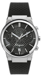 Salvatore Ferragamo Sapphire Chrono Black Dial Black Silicone Strap Watch for Men - SFME00121 Authentic Buy Shop Now