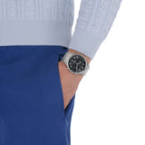 Salvatore Ferragamo Sapphire Chrono Black Dial Silver Steel Strap Watch for Men - SFME00321 Authentic Buy Shop Now