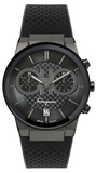 Salvatore Ferragamo Sapphire Chrono Black Dial Black Rubber Strap Watch for Men - SFME00621 Authentic Buy Shop Now