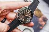 Seiko Prospex 1965 Diver's Modern Re-Interpretation Automatic Brown Dial Black Rubber Strap Watch For Men - SPB147J1 Authentic Buy Shop Now
