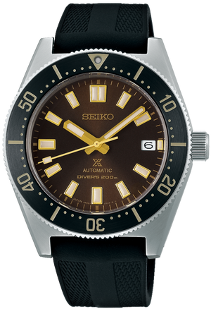 Seiko Prospex 1965 Diver's Modern Re-Interpretation Automatic Brown Dial Black Rubber Strap Watch For Men - SPB147J1 Authentic Buy Shop Now