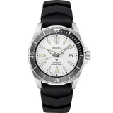 Seiko Shogun Prospex Titanium Divers Automatic White Dial Black Rubber Strap Watch For Men - SPB191J1 Authentic Buy Shop Now