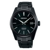 Seiko Presage Sharp Edged Series Black Dial Black Steel Strap Watch For Men - SPB229J1 Authentic Buy Shop Now