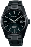 Seiko Presage Sharp Edged Series Black Dial Black Steel Strap Watch For Men - SPB229J1 Authentic Buy Shop Now