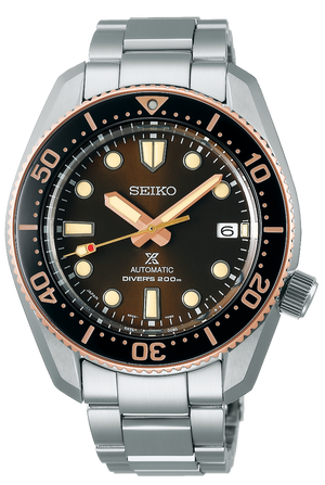 Seiko Prospex Sea Diver Automatic Brown Dial Silver Steel Strap Watch For Men - SPB240J1 Authentic Buy Shop Now