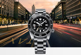 Seiko Prosprex Dark Depths GMT Automatic Black Dial Silver Steel Strap Watch For Men - SPB383J1 Authentic Buy Shop Now