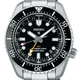 Seiko Prosprex Dark Depths GMT Automatic Black Dial Silver Steel Strap Watch For Men - SPB383J1 Authentic Buy Shop Now