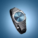 D1 Milano Square Maldives Sea Blue Dial Silver Steel Strap Watch for Men - D1-SQBJ05 Authentic Buy Shop Now