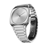 D1 Milano Square Silver Dial Silver Steel Strap Watch for Men - D1-SQBJ10 Authentic Buy Shop Now