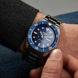 Seiko 5 Sports Automatic Analog Blue Dial Silver Steel Strap Watch For Men - SRPD51K1 Authentic Buy Shop Now