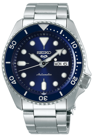 Seiko 5 Sports Automatic Analog Blue Dial Silver Steel Strap Watch For Men - SRPD51K1 Authentic Buy Shop Now