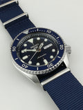 Seiko 5 Sports Automatic SKX Blue Dial Blue NATO Strap Watch For Men - SRPD51K2 Authentic Buy Shop Now