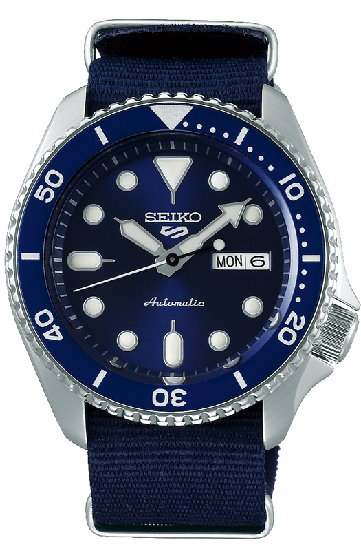 Seiko 5 Sports Automatic SKX Blue Dial Blue NATO Strap Watch For Men - SRPD51K2 Authentic Buy Shop Now