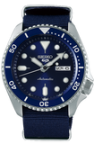 Seiko 5 Sports Automatic SKX Blue Dial Blue NATO Strap Watch For Men - SRPD51K2 Authentic Buy Shop Now