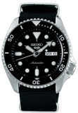 Seiko 5 Sports SKX Automatic Black Dial Black NATO Strap Watch For Men - SRPD55K3 Authentic Buy Shop Now