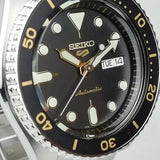 Seiko 5 Sports Automatic Black Dial Silver Steel Strap Watch For Men - SRPD57K1 Authentic Buy Shop Now