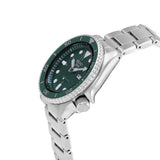 Seiko 5 Sports Automatic Green Dial Silver Steel Strap Watch For Men - SRPD61K1 Authentic Buy Shop Now