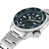 Seiko 5 Sports Automatic Analog Green Dial Silver Steel Strap Watch For Men - SRPD63K1 Authentic Buy Shop Now