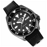 Seiko 5 Sport Automatic Black Dial Black Silicone Strap Watch For Men - SRPD65K3 Authentic Buy Shop Now