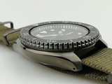 Seiko 5 Sport Automatic Black Dial Green Nylon Strap Watch For Men - SRPD65K4 Authentic Buy Shop Now