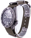Seiko 5 Sport Automatic Black Dial Green Nylon Strap Watch For Men - SRPD65K4 Authentic Buy Shop Now