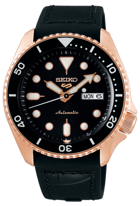 Seiko 5 Sport SKX Automatic Black Dial Black Silicone Strap Watch For Men - SRPD76K1 Authentic Buy Shop Now