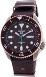 Seiko 5 Sport Automatic Brown Dial Brown Nylon Strap Watch For Men - SRPD85K1 Authentic Buy Shop Now