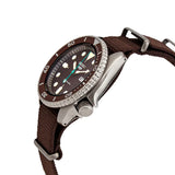 Seiko 5 Sport Automatic Brown Dial Brown Nylon Strap Watch For Men - SRPD85K1 Authentic Buy Shop Now