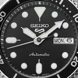 Seiko 5 Sports SKX Automatic Black Dial Silver Steel Strap Watch For Men - SRPK29K1 Authentic Buy Shop Now