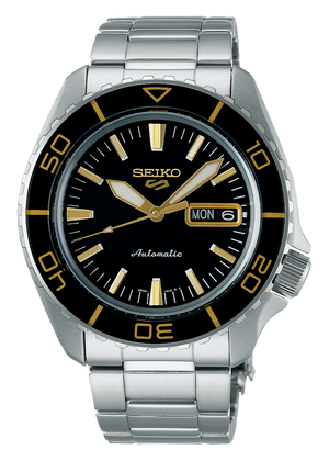 Seiko 5 Sport Automatic SKX Series Black Dial Silver Steel Strap Watch for Men - SRPK99K1 Authentic Buy Shop Now