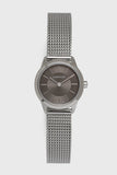 Calvin Klein Minimal Grey Dial Silver Mesh Bracelet Watch for Women - K3M23124 Authentic Buy Shop Now