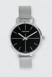 Calvin Klein Even Black Dial Silver Mesh Bracelet Watch for Women - K7B23121 Authentic Buy Shop Now