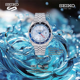 Seiko 5 Sports Automatic GMT SKX Sports Style Asia Exclusive Limited Edition Ice Blue Dial Silver Steel Strap Watch For Men - SSK029K1 Authentic Buy Shop Now