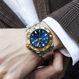 Versace Hellenyium GMT Blue Dial Two Tone Steel Strap Watch for Men - V11060017 Authentic Buy Shop Now