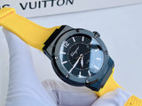 Salvatore Ferragamo F-80 Classic Black Dial Yellow Rubber Strap Watch for Men - SFHY01522 Authentic Buy Shop Now