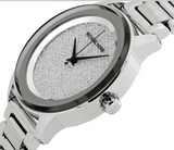 Michael Kors Kinley Diamond Pave Silver Dial Silver Steel Strap Watch for Women - MK5996 Authentic Buy Shop Now