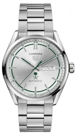 Tag Heuer Carrera Automatic Silver Dial Silver Steel Strap Watch for Men - WBN2015.EB0283 Authentic Buy Shop Now