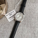 Coach Boyfriend Silver Dial Black Leather Strap Watch for Women - 14503152 Authentic Buy Shop Now
