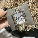 Bulova Crystal Chronograph White Dial Two Tone Steel Strap Watch for Men - 98C109 Authentic Buy Shop Now