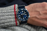 Seiko 5 Sports SKX Automatic Black Dial Black NATO Strap Watch For Men - SRPD55K3 Authentic Buy Shop Now