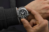 Seiko Prosprex Dark Depths GMT Automatic Black Dial Silver Steel Strap Watch For Men - SPB383J1 Authentic Buy Shop Now