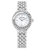 Swarovski Lovely Crystals Mini White Dial Silver Steel Strap Watch for Women - 5242901 Authentic Buy Shop Now