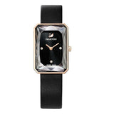 Swarovski Uptown Black Dial Black Leather Strap Watch for Women - 5547710 Authentic Buy Shop Now