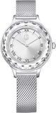 Swarovski Octea Nova Silver Dial Silver Mesh Strap Watch for Women - 5650039 Authentic Buy Shop Now