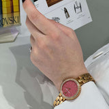 Swarovski Daytime Quartz Coral Dial Rose Gold Steel Strap Watch for Women - 5182250 Authentic Buy Shop Now