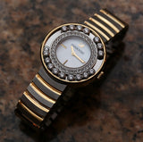 Swarovski Lovely Crystals Mother of Pearl Dial Two Tone Steel Strap Watch for Women - 1187022 Authentic Buy Shop Now
